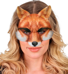 Masque En Tissu Renard / Demi Masque Renard / La Maison Du déguisement