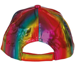 Casquette Holographique Multicolore / Casquette métallique multicolore / La Maison du Déguisement