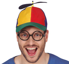 Casquette Hélice multicolore / Casquette Hélicoptère multicolore / La Maison du Déguisement