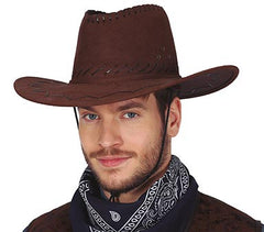 Chapeau Cowboy Marron foncé / Chapeau Cow boy marron foncé / La Maison du Déguisement