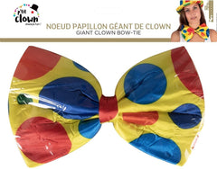 Nœud Papillon Géant Clown / Noeud papillon géant à pois / La Maison du Déguisement