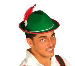 Chapeau Bavarois avec plumes / Chapeau Tyrolienne avec plumes / La Maison Du DéguisementC