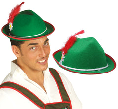 Chapeau Bavarois avec plumes / Chapeau Tyrolienne avec plumes / La Maison Du DéguisementC