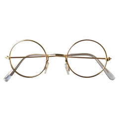 Lunettes Fines Rondes Dorées / Lunettes Père Noël / La Maison Du Déguisement