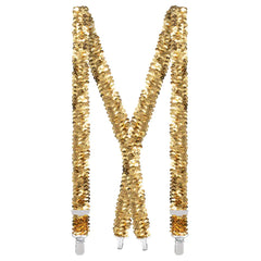 Set Accessoires Paillettes Disco Or / Kit Accessoires Sequins Disco Dorée / La Maison du Déguisement