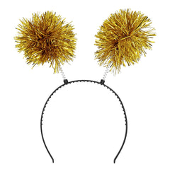 Serre Tête Pompons Or Disco / Diadème Pompons Or Disco / La Maison Du Déguisement