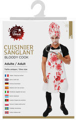Déguisement Cuisinier Sanglant / Costume Cuisinier sanglant Halloween / La Maison Du Déguisement