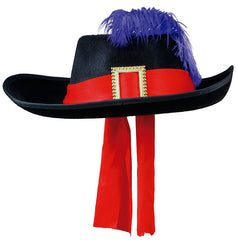Chapeau mousquetaire Feutre Noir Enfant / La maison Du déguisement