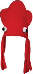 Chapeau Poulpe Rouge / Chapeau pieuvre Rouge / Chapeau Calamar Rouge / La Maison Du Déguisement