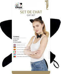 Set De Chat Noir / Kit de Chat / Ensemble d’accessoires Déguisement Chat / La Maison Du Déguisement
