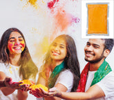 Poudre Holi Couleur Orange / Sachet 70 g de Poudre / La Maison Du Déguisement