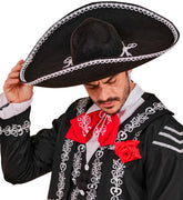 Sombrero Mexicain Noir / Chapeau Sombrero Jours des morts Mexicain / Chapeau Sombrero Mexicain Noir / La Maison Du Déguisement