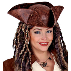 Chapeau Pirate Marron / Chapeau Tricorne Marron / Chapeau Pirate Tricorne / La Maison Du Déguisement