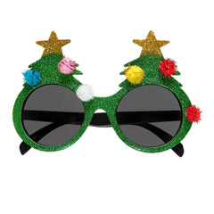 Lunettes Sapin De Noël Décoré / Lunettes Arbre De Noël Scintillantes / La Maison Du Déguisement