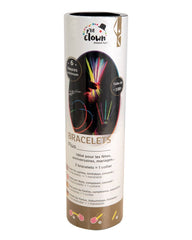 Bracelets fluo multicolores par 100 / Tube 100 bracelets lumineux fluo / La Maison Du déguisement