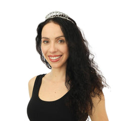 Diadème Princesse Strass Argent / Couronne Black Swan Strass Argent En Métal / La Maison Du Déguisement