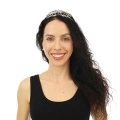 Diadème Princesse Strass Argent / Couronne Black Swan Strass Argent En Métal / La Maison Du Déguisement