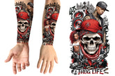 Tatouage Thug Life / Faux Tatouage Punk Rock En Couleur / La Maison Du Déguisement