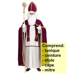 Déguisement Saint Nicolas Luxe / Costume Saint Nicolas Archevêque Adulte / La Maison Du Déguisement