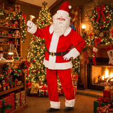 Déguisement De Père Noël Super Deluxe En Velours / Costume Santa claus Américain Super Deluxe En Velours / La Maison Du Déguisement