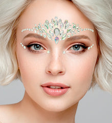 Strass Autocollant Pour Le Visage Diamants Argent / Bijoux Paillettes Autocollantes Diamond Argent / La Maison Du Déguisement