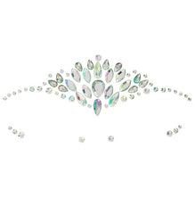 Strass Autocollant Pour Le Visage Diamants Argent / Bijoux Paillettes Autocollantes Diamond Argent / La Maison Du Déguisement