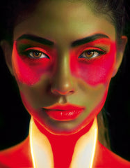 Tube Maquillage Fluo Rouge / Fard Maquillage Néon Rouge / La Maison Du Déguisement