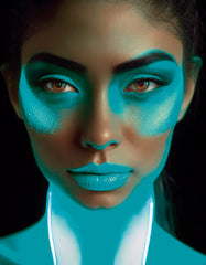 Tube Maquillage Fluo Bleu / Fard Maquillage Néon Bleu / La Maison Du Déguisement