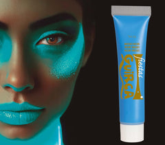 Tube Maquillage Fluo Bleu / Fard Maquillage Néon Bleu / La Maison Du Déguisement