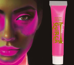 Tube Maquillage Fluo Rose / Fard Maquillage Néon Rose / La Maison Du Déguisement