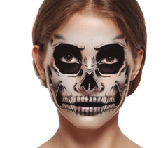Tatouage visage Squelette / La Maison Du Déguisement