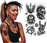Tatouage Punk / Faux Tatouages Rock éphémères / Tatouages Biker / La Maison Du Déguisement