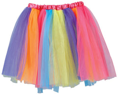 Tutu Jupon Fluo Multicolore Années 80 / Tutu résille Arc-en-ciel / La Maison Du Déguisement