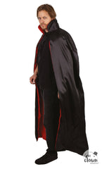 Cape Dracula Noire et Rouge Réversible / Cape Satinée Réversible Noir et Rouge / Cape Vampire Noire et Rouge Réversible / La Maison Du Déguisement
