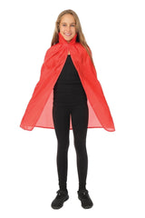 Cape Avec Col Rouge Enfant / Cape Rouge avec Col Enfant / La Maison Du déguisement