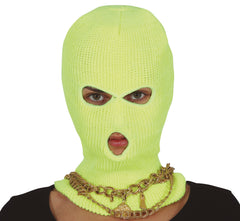 Cagoule néon Jaune / Cagoule Fluo Jaune / La Maison Du Déguisement