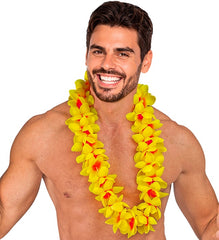 Collier Hawaïen Jaune / Collier Hawaï Jaune / La Maison Du Déguisement