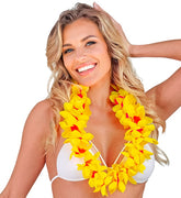 Collier Hawaïen Jaune / Collier Hawaï Jaune / La Maison Du Déguisement