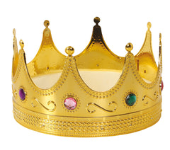 Couronne De Roi / Couronne de reine Doré / Couronne Royale Or / La Maison du Déguisement