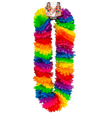Collier Hawaïen Multicolore Luxe / Collier de Fleurs Hawaï Luxe / La Maison Du Déguisement