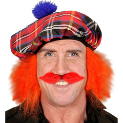 Moustache Viking Rouge / Moustache Gaulois Rouge / La Maison Du Déguisement