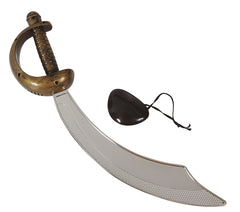 Ensemble Sabre pirate avec cache œil / Set Pirate sabre et cache oeil / La Maison Du Déguisement