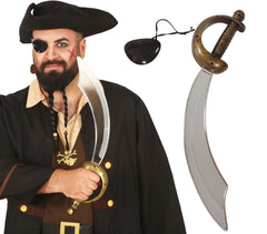 Ensemble Sabre pirate avec cache œil / Set Pirate sabre et cache oeil / La Maison Du Déguisement