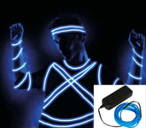 Guirlande Fil LED Bleu / Ruban LED Bleu / La Maison Du Déguisement