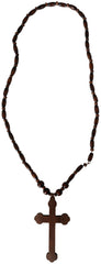 Collier Croix De Moine / Croix Chapelet En Bois / La Maison Du Déguisement