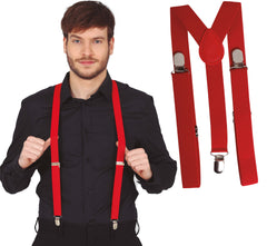 Bretelles Rouges élastiques / Bretelles Rouges / La Maison Du Déguisement