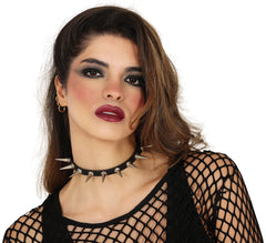 Collier à pics / Collier punk avec pointes / Collier Rockeur / Collier Biker / La Maison Du Déguisement