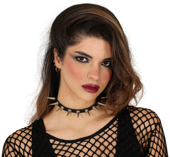 Collier à pics / Collier punk avec pointes / Collier Rockeur / Collier Biker / La Maison Du Déguisement