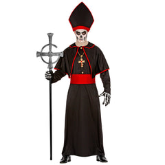 Canne Avec Crosse Messe Noire amovible / Canne Avec Crosse Religieuse Halloween / La Maison Du Déguisement