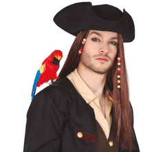 Perroquet Avec Plumes Pirate / Perroquet Avec Plumes Tropical / Perroquet pour épaule 30 cm / La Maison Du Déguisement